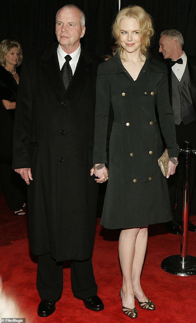 Nicole Kidman (right), pictured with her father, has suffered from infertility and pregnancy loss