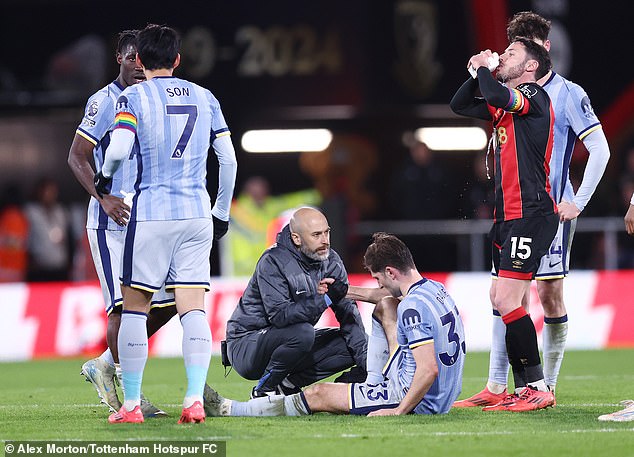 Ben Davies is on the sidelines this month after suffering an injury against Bournemouth