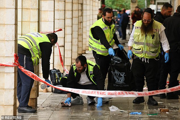 Emergency services were on the scene earlier today in Herzliya, on the outskirts of Tel Aviv