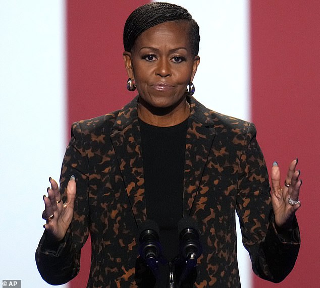 The former first lady became increasingly involved in the 2024 race, campaigning for Harris in the final weeks leading up to November 5.