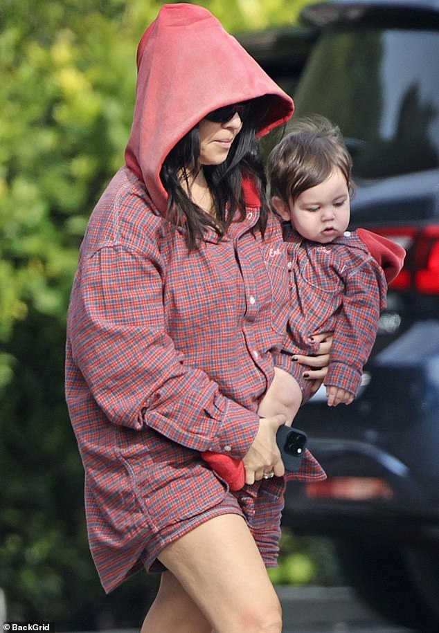 Travis and Kourtney also brought along their son Rocky Thirteen, who celebrated his first birthday early last month