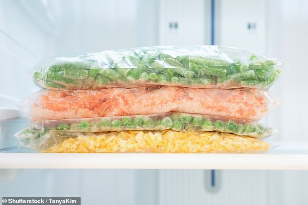 Freezing your food flat also frees up valuable space in your freezer, according to Which? (stock image)