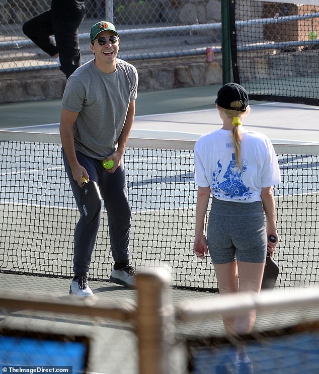 The couple couldn't stop laughing during their outing together