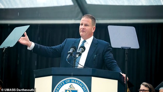 He has now defended his decision not to give a dime to graduating seniors who could not attend the rainy ceremony at Dartmouth.