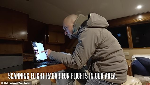 CJ analyzed the flight radar to check which planes were flying in the area