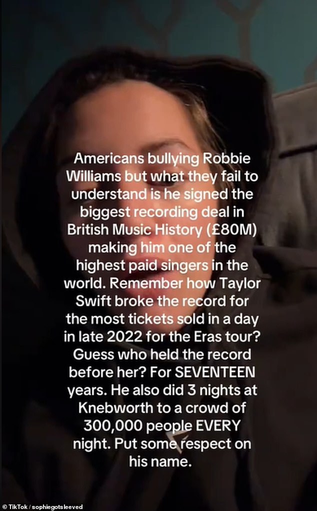 And on TikTok, another Brit posted a TikTok standing up for the star, which has racked up a whopping two million views in just a few days