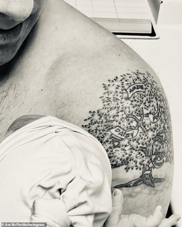 Ant not only welcomed his son earlier this year, but also revealed his new tattoo, a tribute to his family