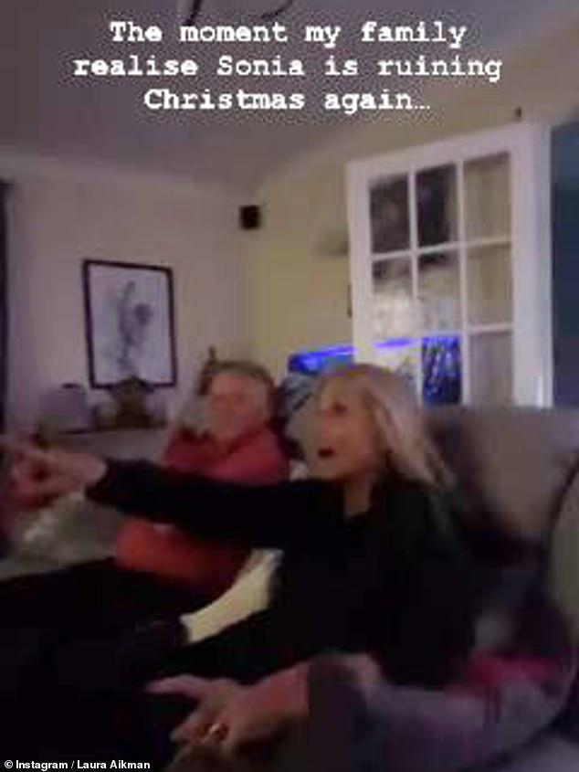 It comes after she shared the adorable moment her parents discovered she was returning to the sitcom while watching the highly anticipated finale on Christmas Day.