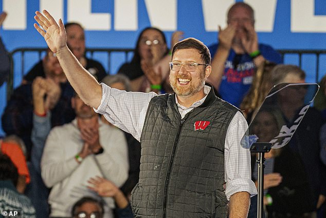 Ben Wikler, chairman of the Democratic Party of Wisconsin, at a campaign event on November 1