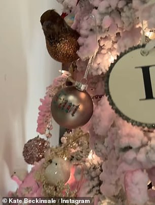 In an Instagram video, the star explained that the somewhat chaotic tree had items that represented 