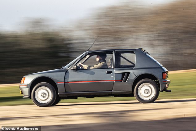 Only 200 'homologation special' Peugeot 205 T16s were made in the mid-1980s. There are road-going versions of the rally competition cars used during the fearsome Group B era