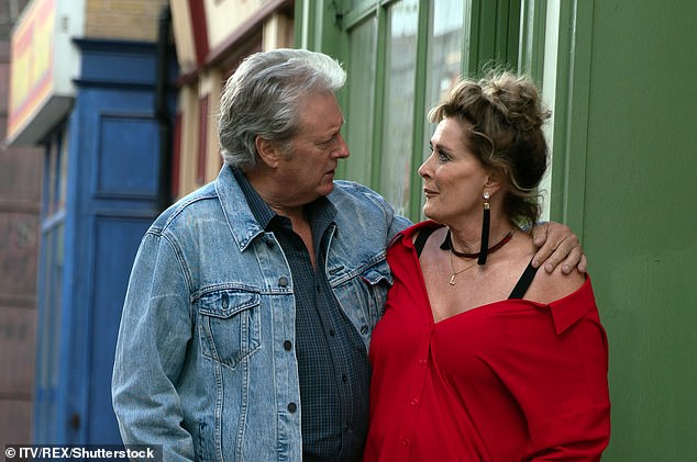 Long run: This year marks the film star's 30th anniversary as Jim McDonald in ITV soap Coronation Street (pictured alongside Beverley Callard)