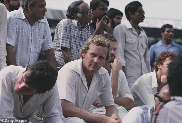 Hogg (pictured in 1979) says he now sells fake signed baggy green caps at events