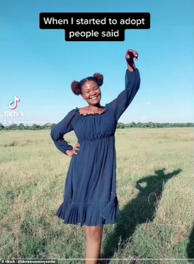 In her last TikTok – which was also uploaded a few days before her death – she shared a montage with the children in the village and her time teaching at school