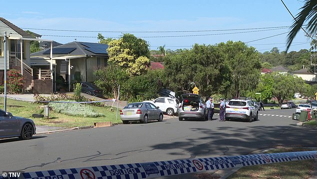 Police have launched a murder investigation into the incident. In the photo the police are on the scene