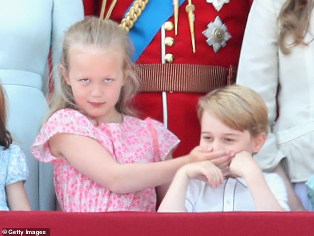 The young royal who covered up Prince George's on the balcony of Buckingham Palace in 2018