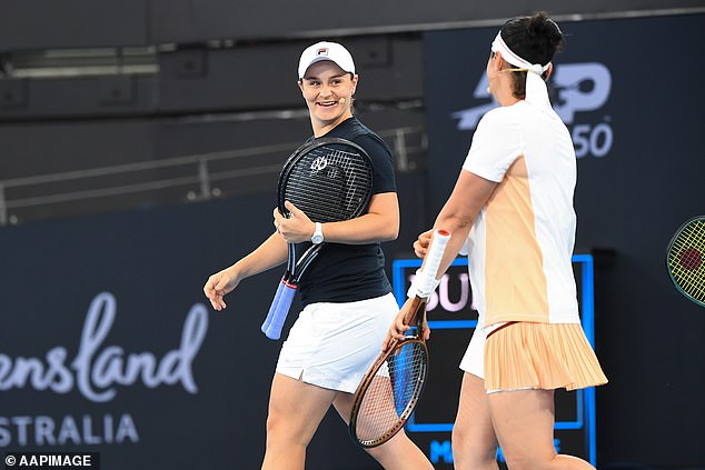 'It's nice to be here again, a beautiful court with good friends. It's a good day,” Barty said.