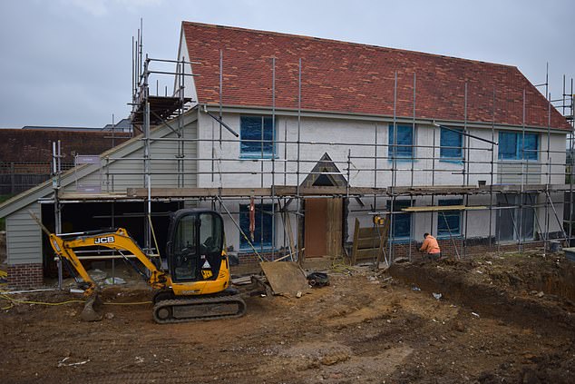 Ben Adam-Smith's house in Hertfordshire during construction