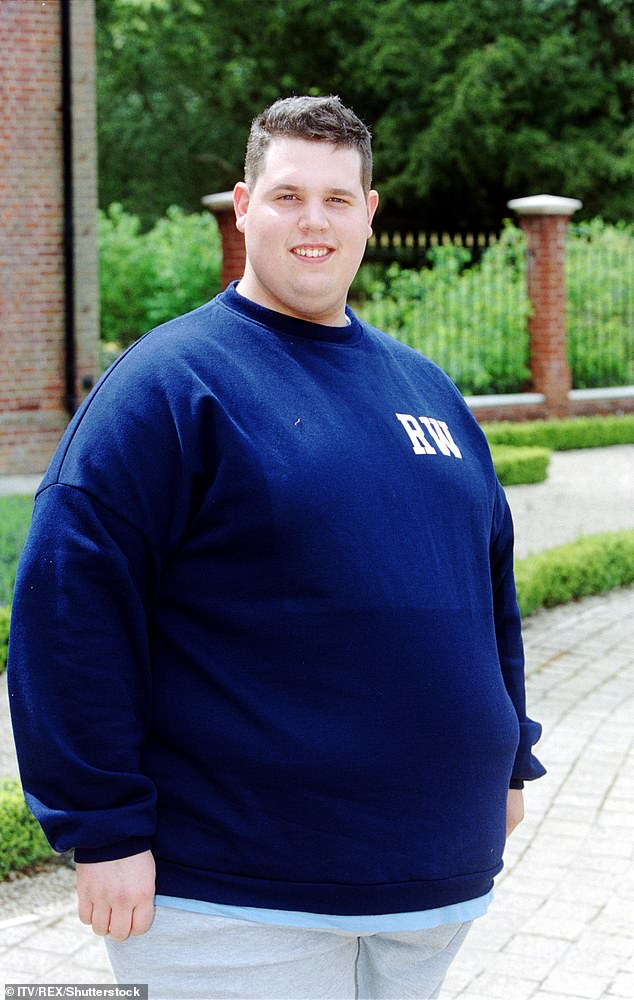 He also appeared in the first series of Celebrity Fit Club in 2002 (pictured), alongside Ann Widdecombe and Coleen Nolan, but was famously kicked off for secret binge eating.