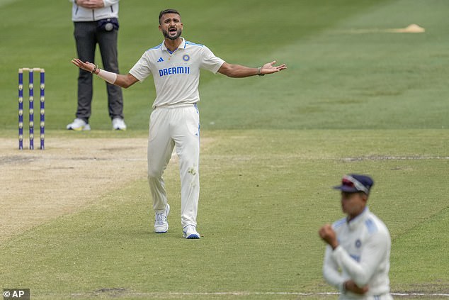 Bowler, Akash Deep (left), also expressed his frustrations towards Jaiswal after dropping the catch