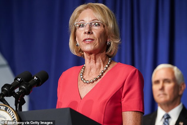 Trump's former Secretary of Education, Betsy DeVos, served Trump for almost his entire first term