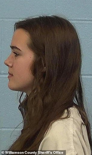 Aubrey Vanlandingham in her mugshot