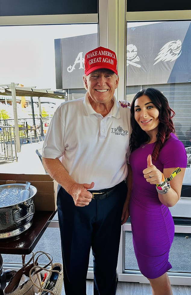 Trump with far-right influencer Laura Loomer