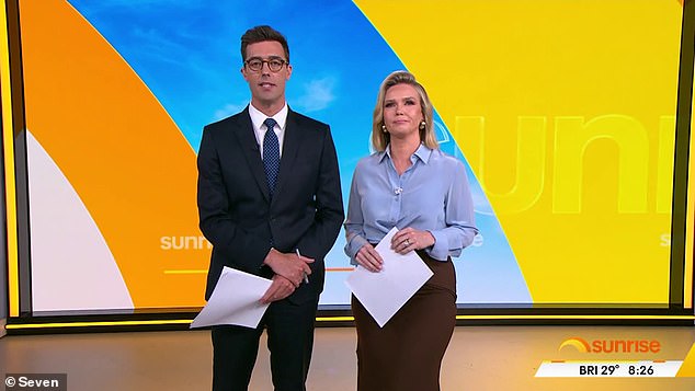 Speaking on Sunrise on Monday morning, Edwina said Nathan's loss hit 'close to home'