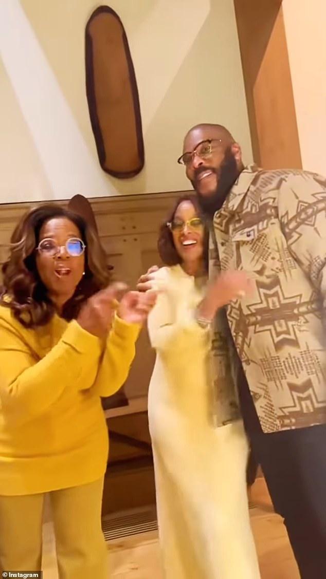 Oprah surprised her boyfriend by inviting Tyler Perry to her birthday dinner