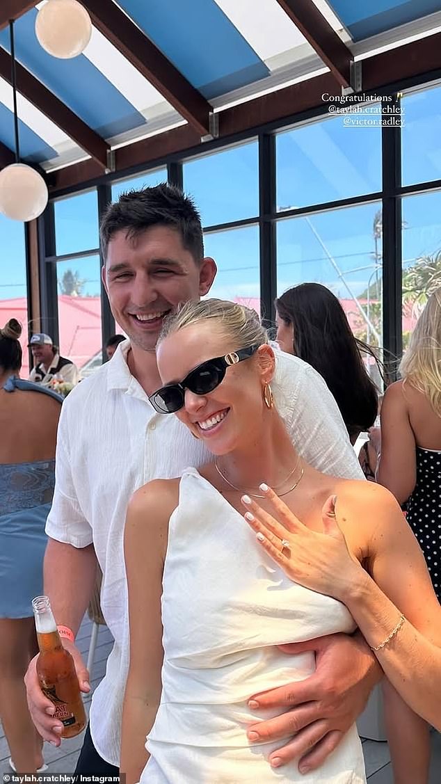 Victor and Taylah looked to the moon to celebrate their upcoming wedding with friends and family at Kirra Beach House in the Gold Coast suburb of Coolangatta