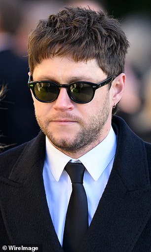 One Direction singer Niall Horan is pictured at Payne's funeral