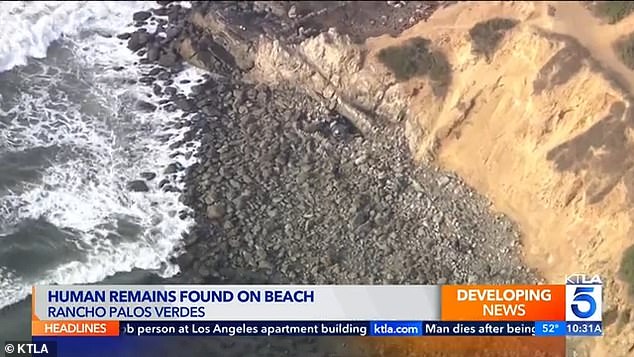 Investigators believe the body found Saturday may have fallen off the cliff