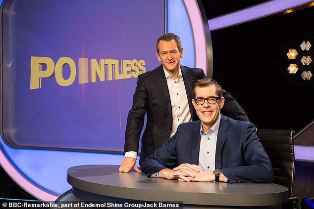 Alexander Armstrong and Richard Osman on Pointless, another favorite of the Queen