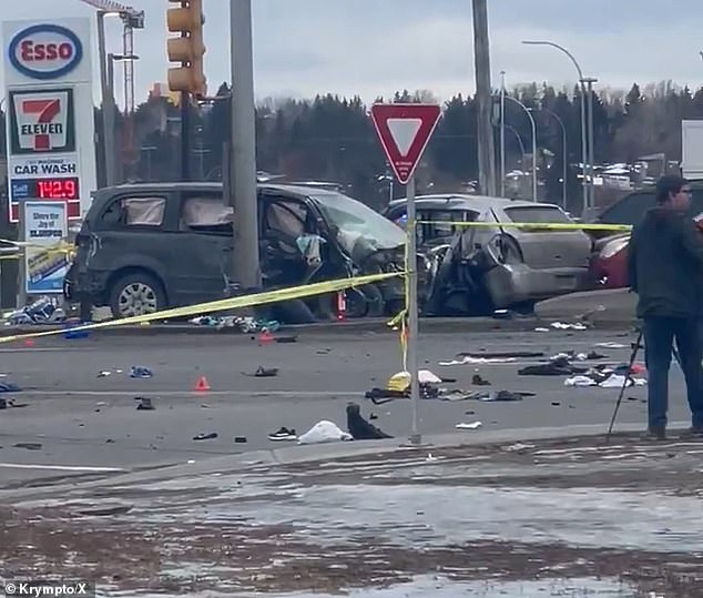 The accident happened Thursday morning at the intersection of Southland Drive and Macleod Trail South