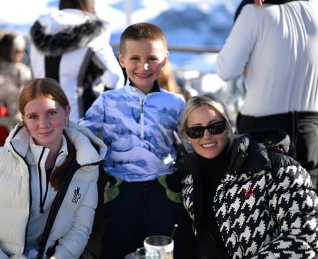 She also shared a photo showing the trio beaming at the camera, looking very pleased with their dining experience at another chic eatery Bagatelle