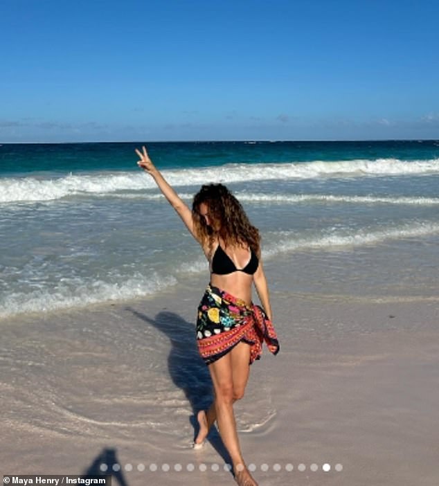 She thoroughly enjoyed the 2024 holiday and shared this beautiful photo in a black bikini as part of the post