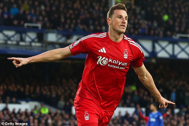 Chris Wood took his tally to eleven goals by scoring in Forest's opener against Everton on Sunday