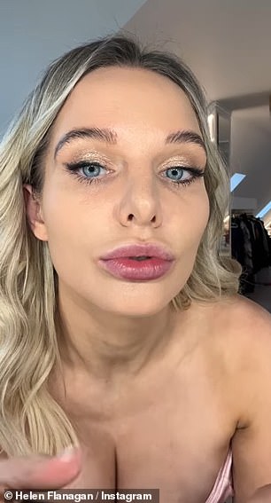 The former Coronation Street star, 34, took to social media on Sunday to share a clip of her doing her make-up routine with her followers