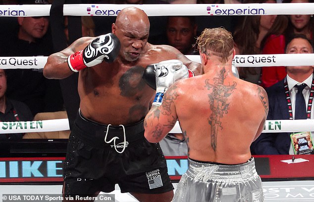 Despite his loss, Tyson lasted all eight rounds against a much younger opponent in Paul