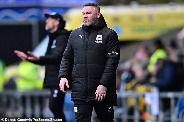 Meanwhile, manager Wayne looked under pressure on the same day as his side Plymouth Argyle took on Oxford United at the Kassam Stadium.