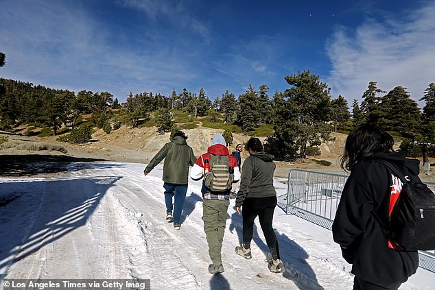 Hikers take to Mount Baldy Ski Resort's upper trails despite closures and risk of $5,000 fine