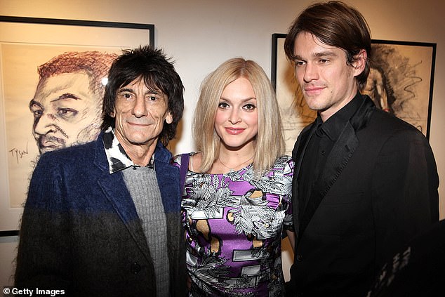 Now she has taken to her podcast Happy Place to explain how she is feeling since her split from Ronnie Wood's son Jesse, 48 (pictured in 2011)