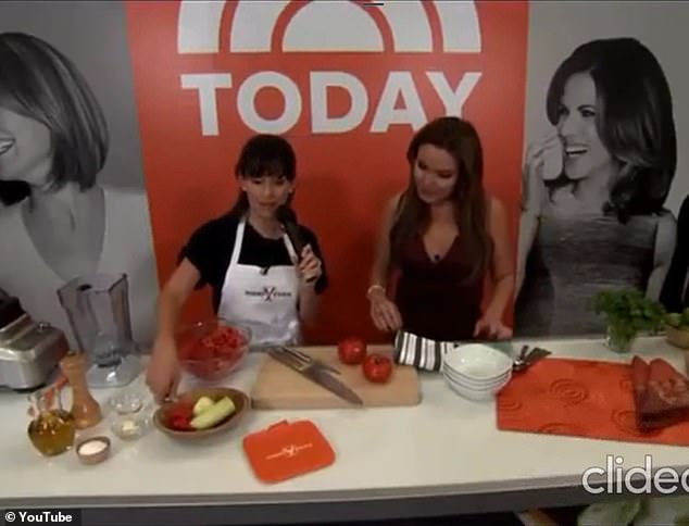 In a now infamous 2015 music video, Hilaria (left) appeared in a cooking segment for the Today Show, where she seemingly forgot the English word for 