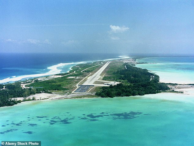 Diego Garcia, the largest island in the Chagos Archipelago