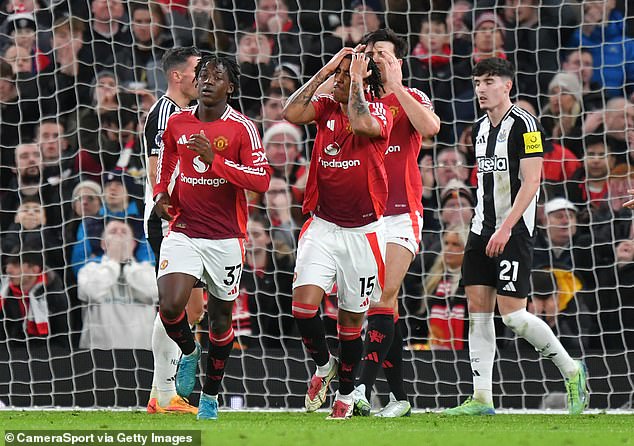 United suffered a 2-0 defeat to Newcastle on Monday - their fifth defeat in six league games