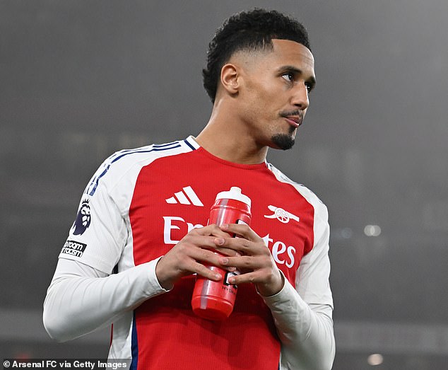 Neville argued that Saliba is second only to Van Dijk among Premier League centre-backs