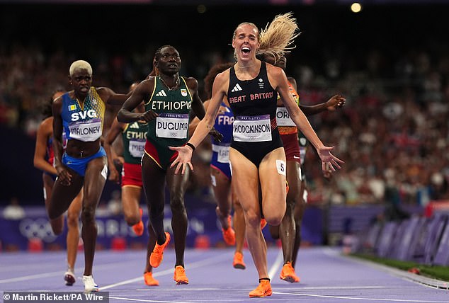 Keely Hodgkinson has been awarded an MBE after winning the women's 800 meters at the Olympic Games