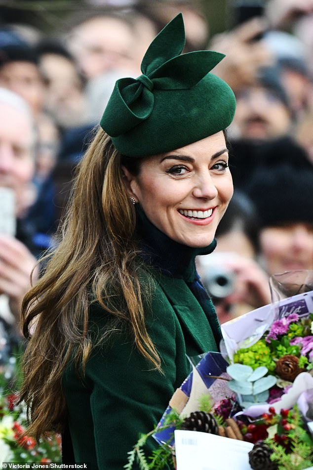 Kate Middleton at Christmas Day church service, St. Mary Magdalene Church, Sandringham, Norfolk