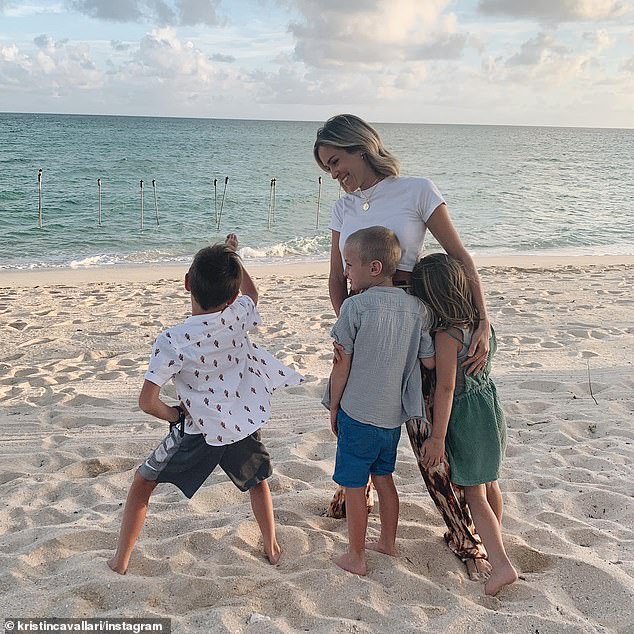 They are parents to sons Camden, 12, and Jaxon, 10, and daughter Saylor, nine