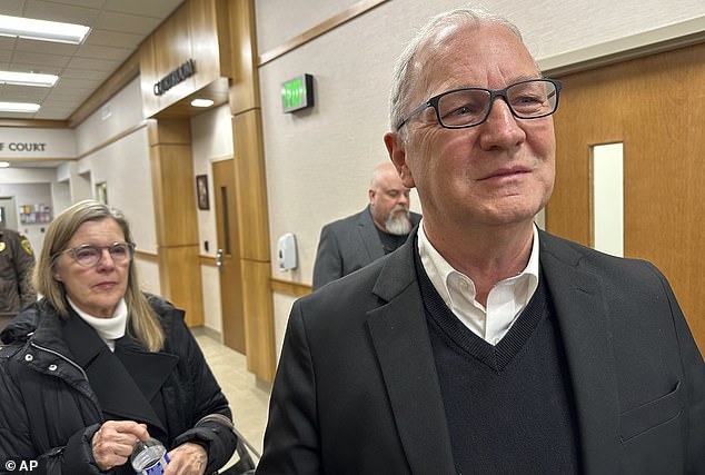 GOP Sen. Kevin Cramer, pictured Monday, has said his son 'suffers from severe mental disorders manifesting in severe paranoia and hallucinations'